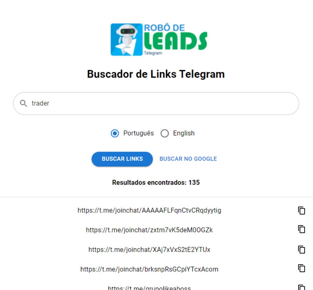 Buscador de Link de Grupos do Telegram